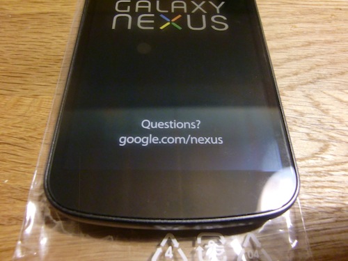 Galaxy Nexus　シール表