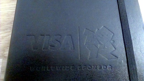 Moleskine limited Visa Olympic ロゴ
