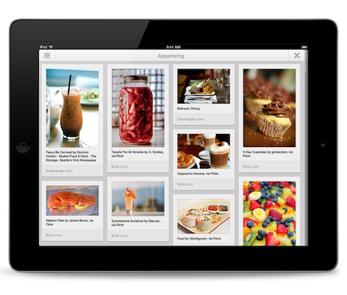 Pinterest iPad アプリ