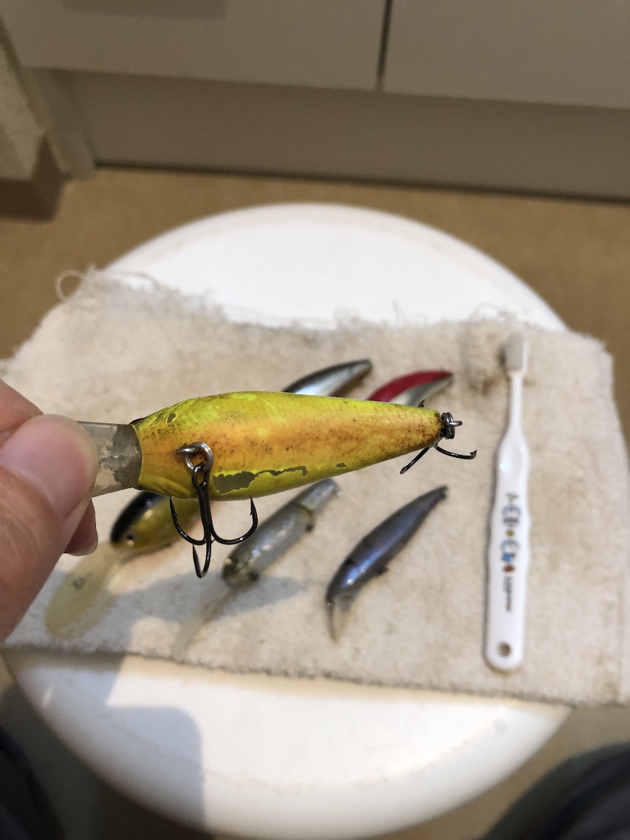 Used lure wash p
